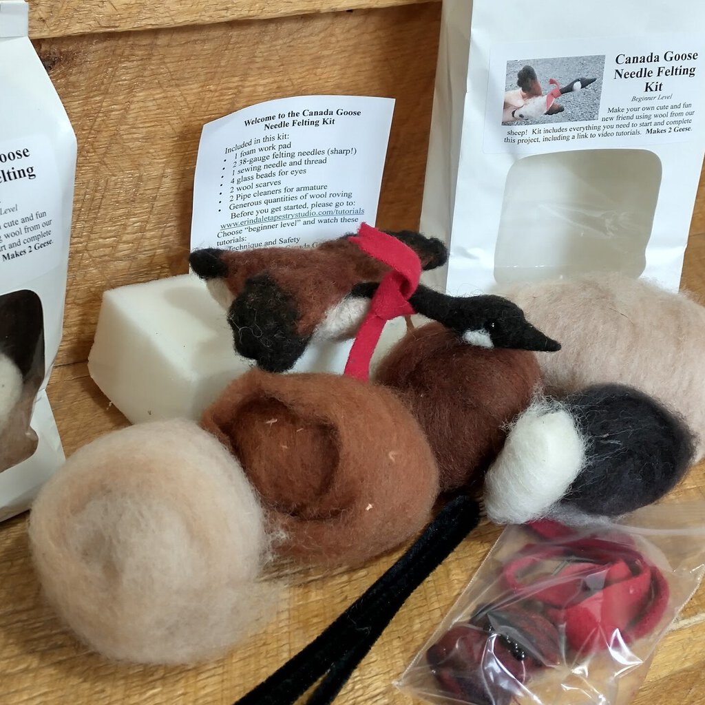 Canadian Goose Needle Felting Kit by Laura Berlage