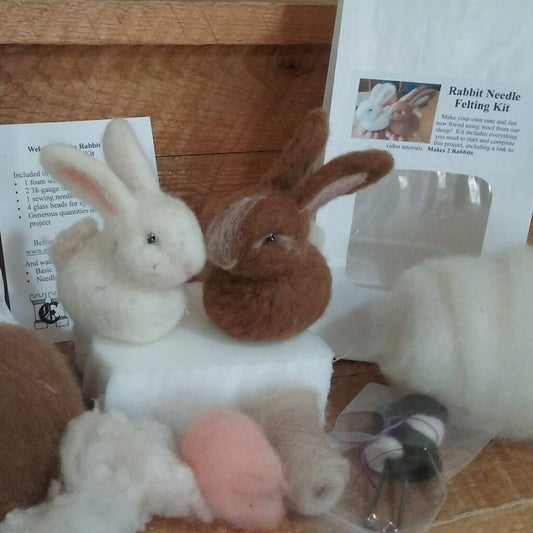 Rabbit Felting Kit by Laura Berlage