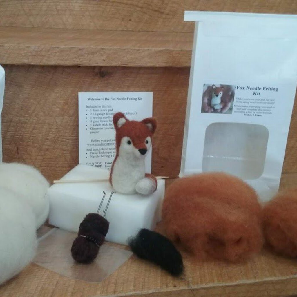 Red Fox Needle Felting Kit by Laura Berlage