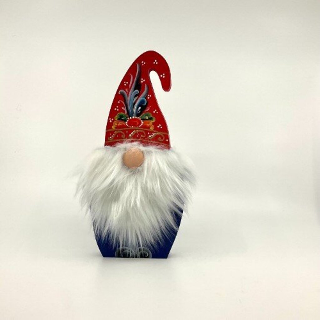 Gnome with Rosemal Hat by Mary Schliep