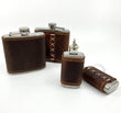 Leather Wrapped Flasks by Candace LaCosse