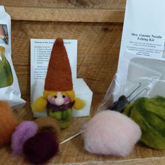 Mrs Gnome Felting Kit by Laura Berlage