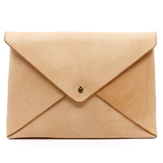 Leather Envelope Clutch, ABlust
