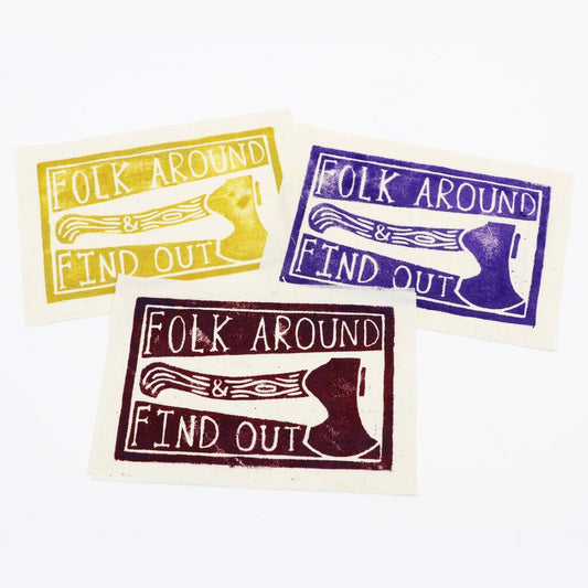 Folk Around & Find Out Patch, Asst Color, JFee