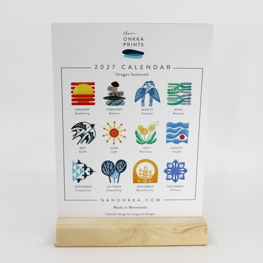 2027 Desk Calendar, Nan Onkka Prints