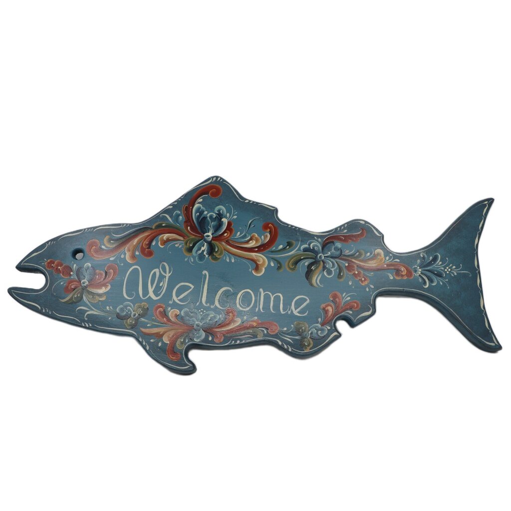Welcome Fish Sign by Mary Schliep