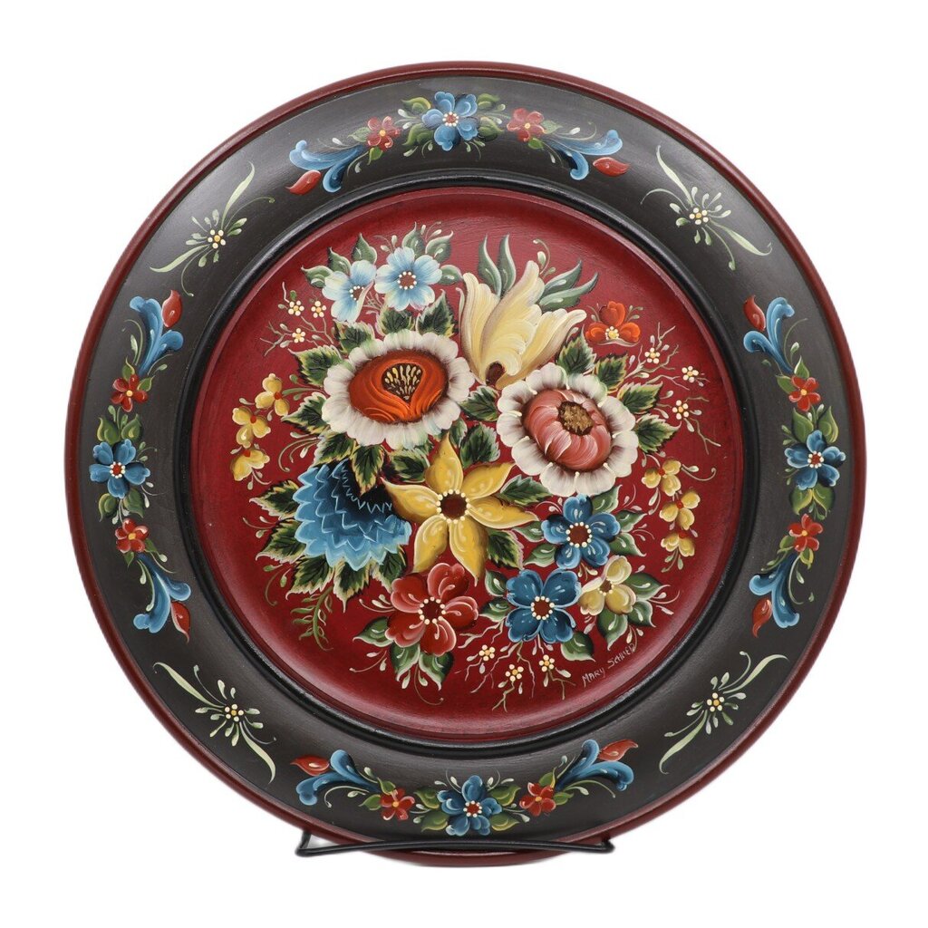14" Valdres Plate by Mary Schliep