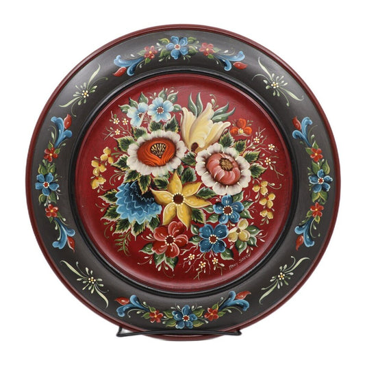 14" Valdres Plate by Mary Schliep