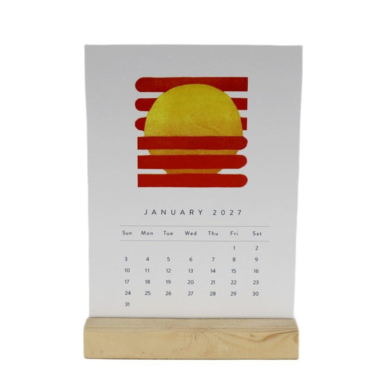 2027 Desk Calendar, Nan Onkka Prints