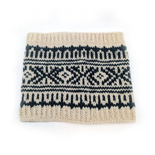 Cascade Cowl in White/Green