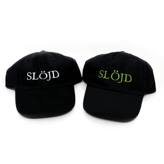 SLOJD Hat, White on Black