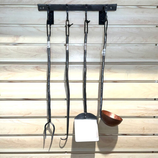 Set of Steel Grill Tools w/Hanger, EBelz