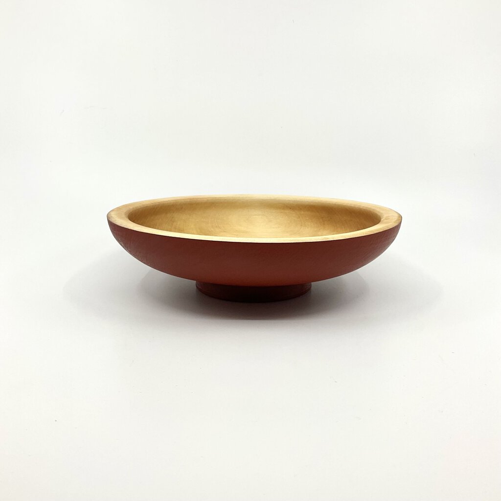 Brick Red Birch Bowl #6 by Cooper Ternes