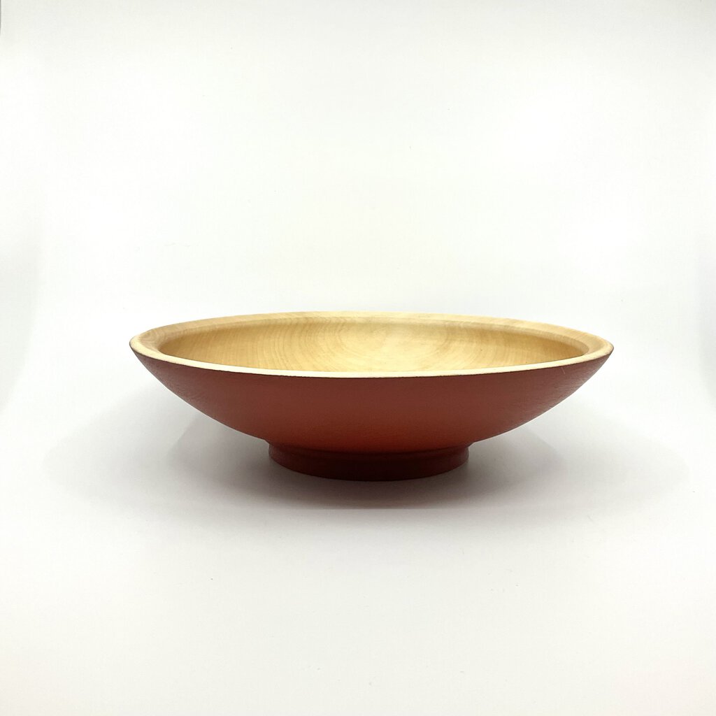 Brick Red Birch Bowl #7 by Cooper Ternes