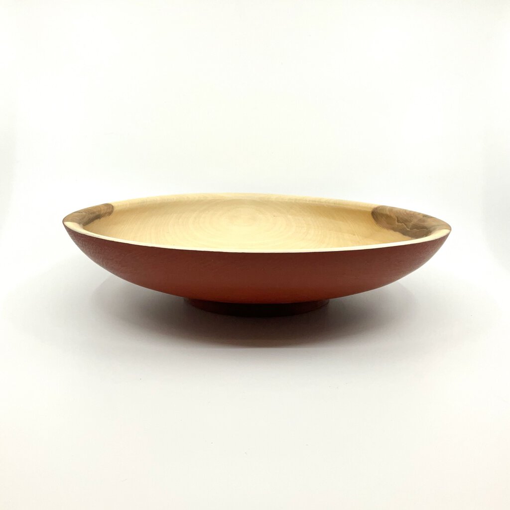 Brick Red Birch Bowl #8 by Cooper Ternes