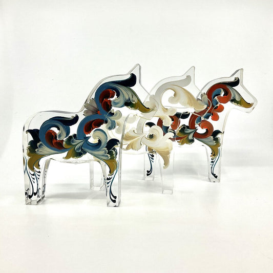 Acrylic Dala Horse by Tara Austin