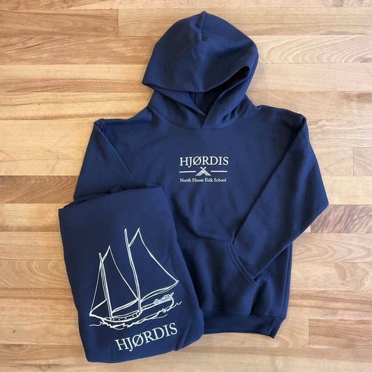 Kids Navy Hjordis Hoodie