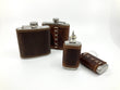 Leather Wrapped Flasks by Candace LaCosse